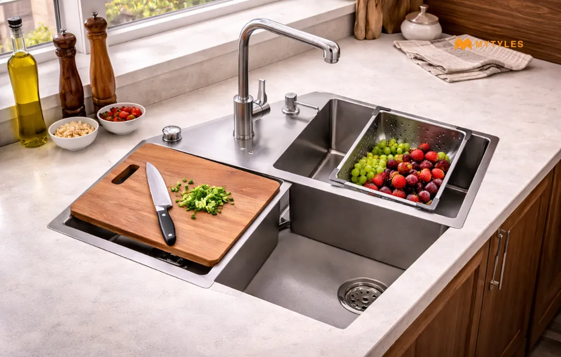 Futura Intelligent Double Bowl Sink